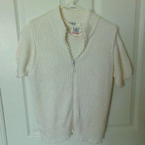 Fia Italia Women Top Blouse and Vest Twin Set